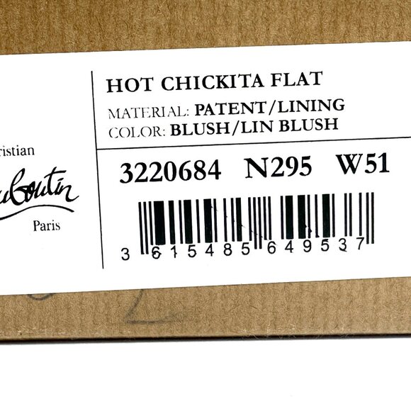 Christian Louboutin HOT CHICKITA Scallop Patent Ballerina Flat Shoes - Picture 13 of 13